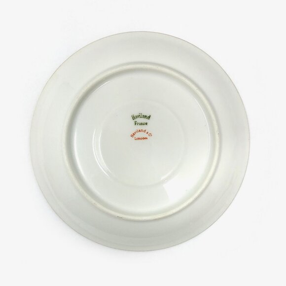 Antique Haviland Limoges Schleiger 488 Pink Roses Porcelain Tea Cup And Saucer - Picture 4 of 6